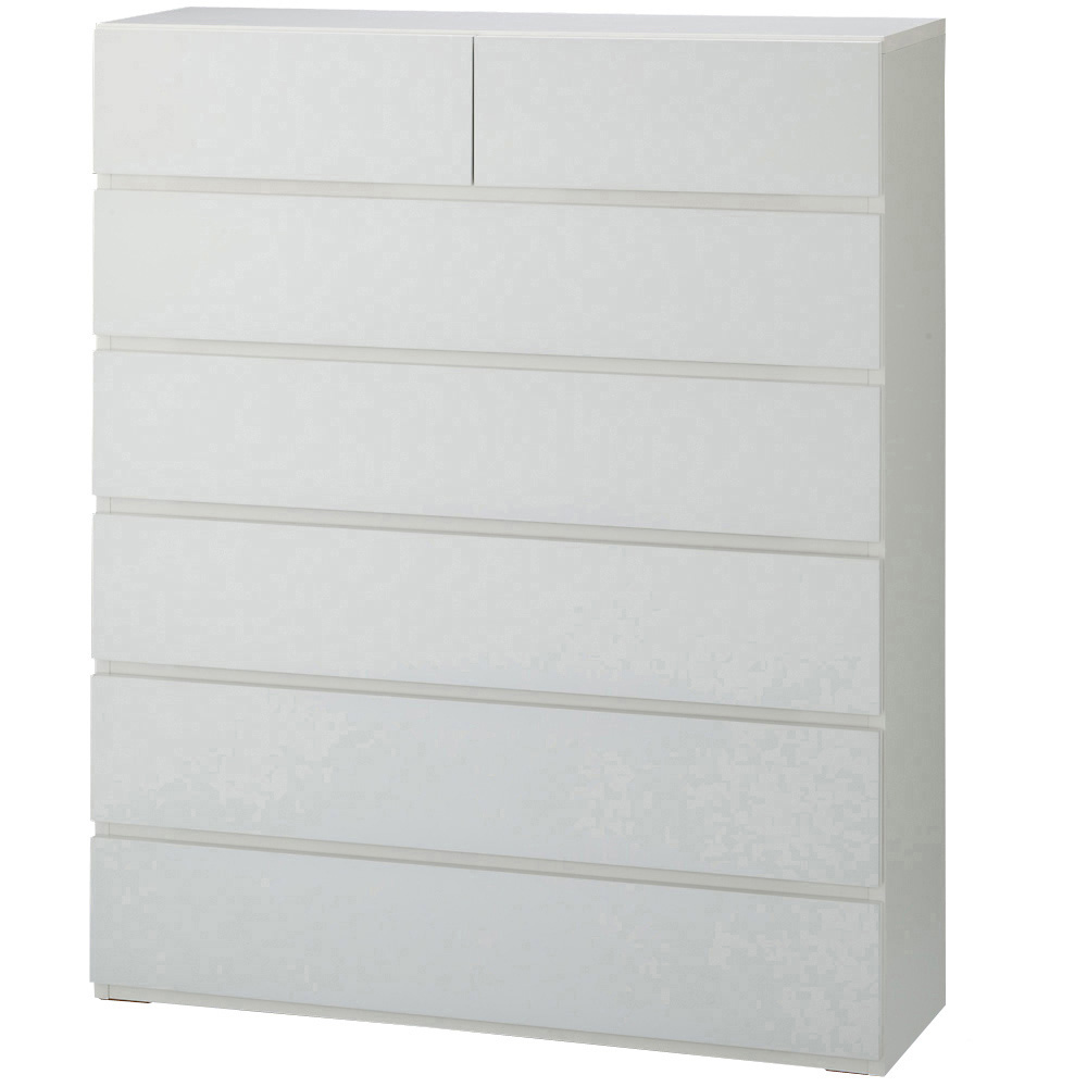 奥行30cm薄型ツヤツヤチェスト 幅100cm・6段 リビング リビング収納 632909