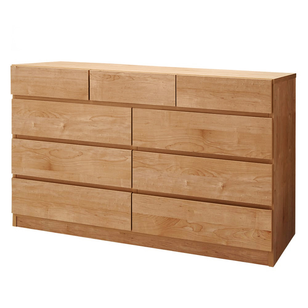 頑丈天板を賢く活用！ワイドクローゼットチェスト 4段・幅120cm タンス 衣類収納 632921