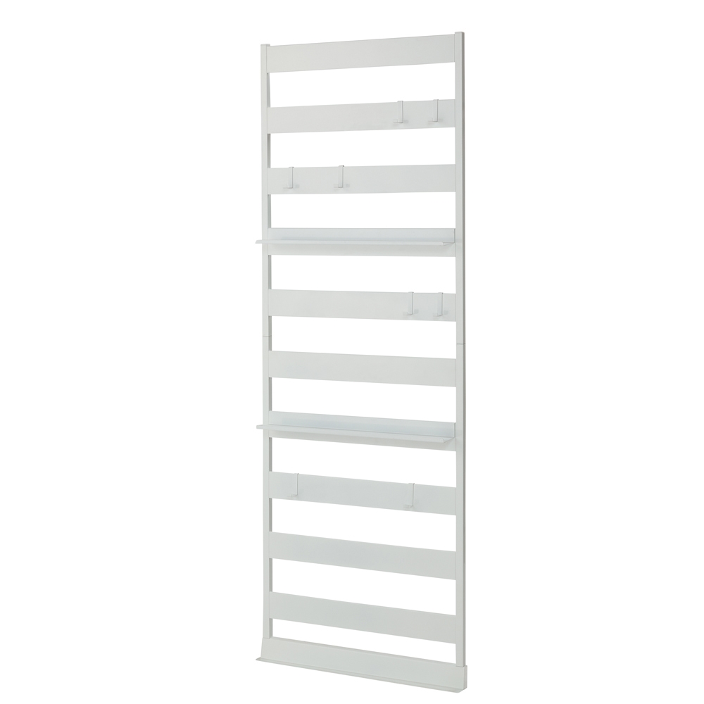 ≪幅65cm≫ 壁ピタ設置で突っ張らずに置けるディスプレイラック ラダーラックタイプ コレクションケース ディスプレイラック 飾り棚 本棚 ラック シェルフ 633002