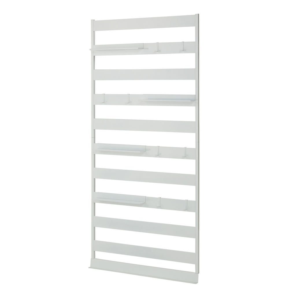 ≪幅85cm≫ 壁ピタ設置で突っ張らずに置けるディスプレイラック ラダーラックタイプ コレクションケース ディスプレイラック 飾り棚 本棚 ラック シェルフ 633003