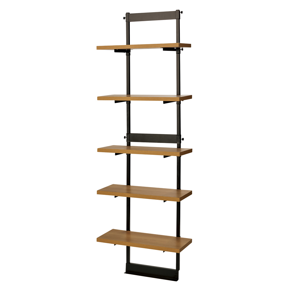 ≪幅60cm≫ 壁ピタ設置で突っ張らずに置けるディスプレイラック 棚タイプ コレクションケース ディスプレイラック 飾り棚 本棚 ラック シェルフ 633007