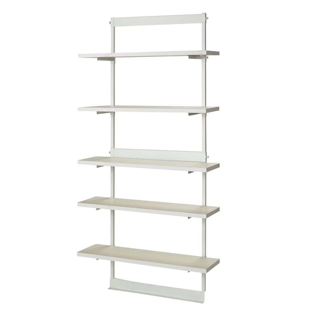 ≪幅90cm≫ 壁ピタ設置で突っ張らずに置けるディスプレイラック 棚タイプ コレクションケース ディスプレイラック 飾り棚 本棚 ラック シェルフ 633008