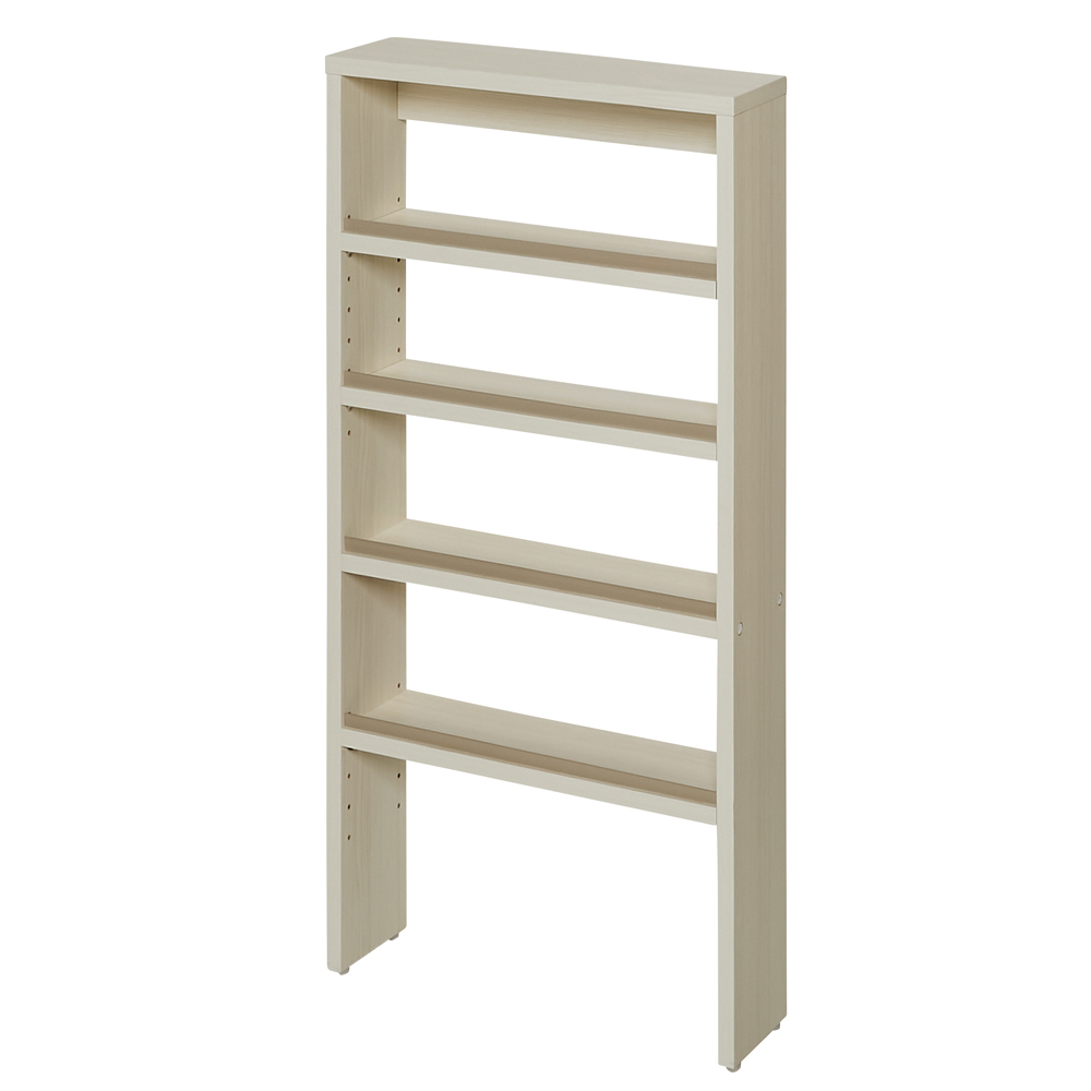 壁ピタ設置で突っ張らずに置ける超薄型ラック ロータイプ高さ90cm 幅45cm奥行12cm コレクションケース ディスプレイラック 飾り棚 本棚 ラック シェルフ 633009