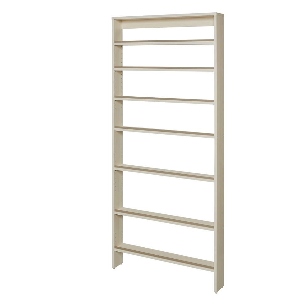 壁ピタ設置で突っ張らずに置ける超薄型ラック ハイタイプ高さ180cm 幅80cm奥行12cm コレクションケース ディスプレイラック 飾り棚 本棚 ラック シェルフ 633014