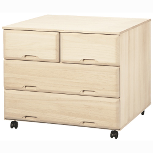 【衣類に優しい押し入れ収納】総桐スライドレール 押し入れタンス ワイド 3段・高さ64cm 押入れ クローゼット収納 衣類収納 633123