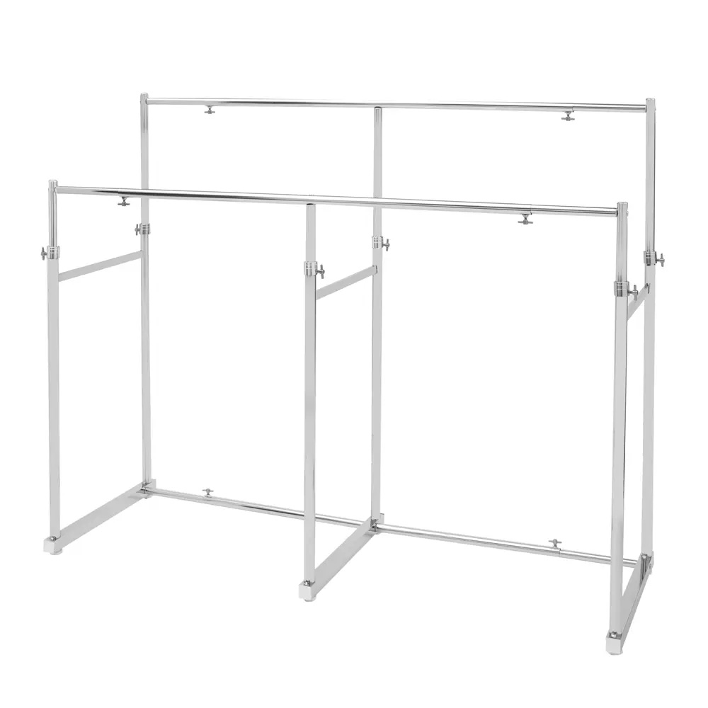 幅と高さが伸縮する 押し入れ頑丈ハンガー 一間用・幅110cm-180cm ハンガーラック パイプハンガー 衣類収納 633204