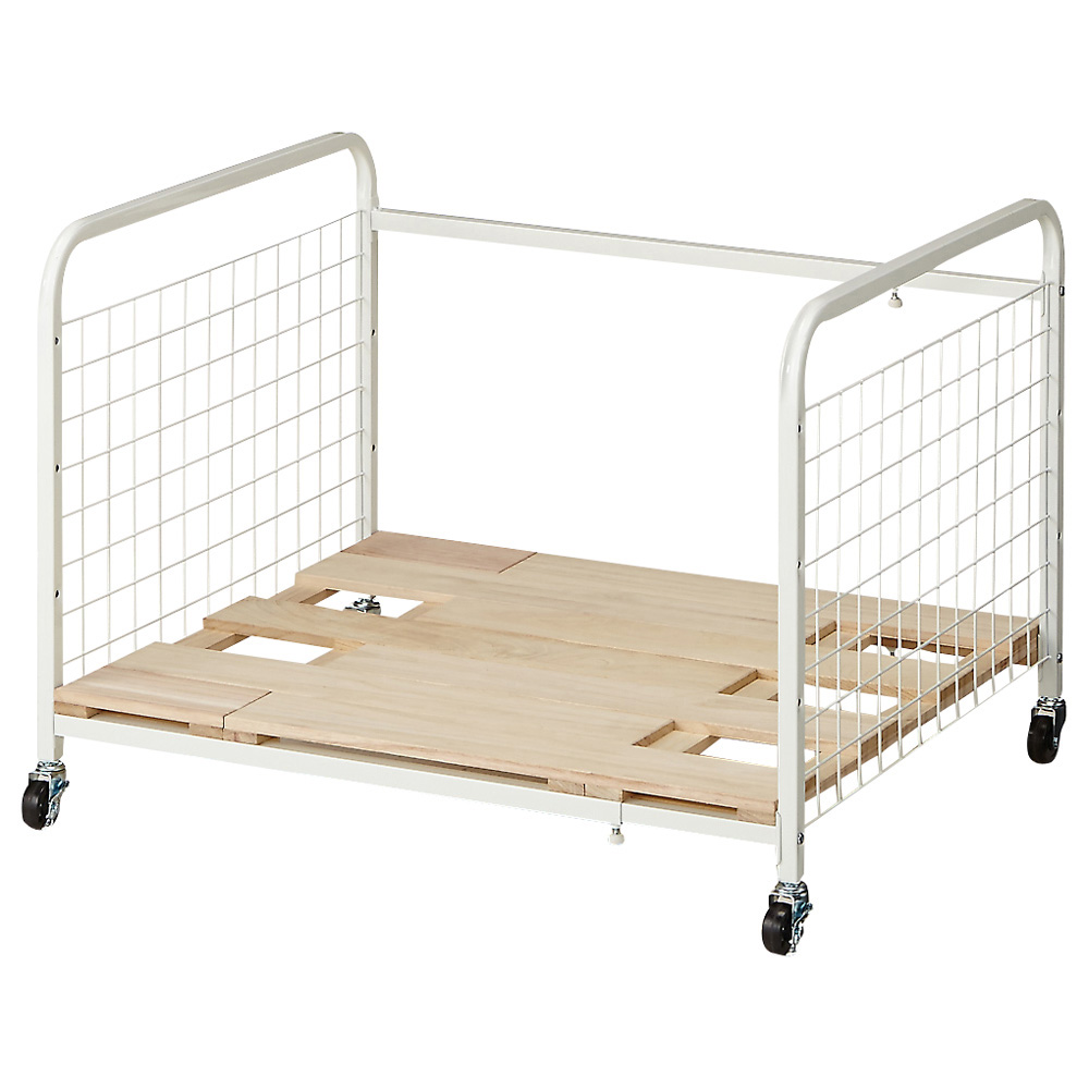 頑丈幅伸縮すのこ布団台シリーズ 押し入れワゴン 押入れ クローゼット収納 衣類収納 633214