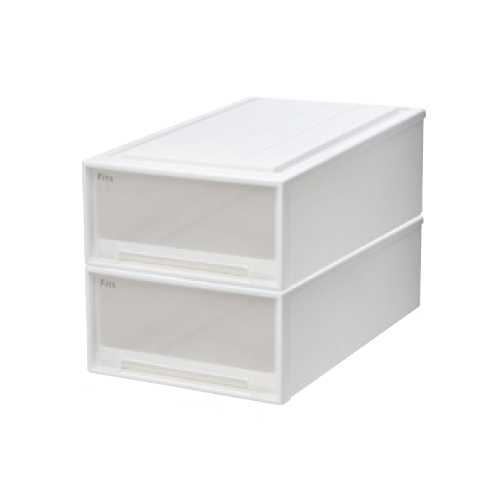 Fits フィッツ収納ケース 押し入れタイプ 奥行74cm幅44cm高さ23cm 2個組 収納ボックス 小物収納 フリーボックス 633315