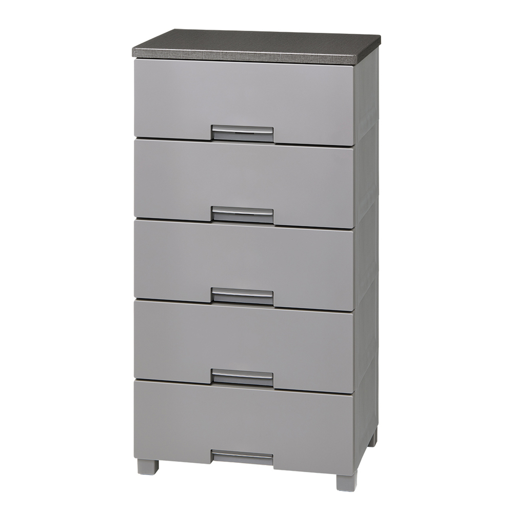 インテリアに美しく調和するフィッツチェスト 幅55cmタイプ 5段・高さ105cm 衣類 衣装ケース 収納ケース 衣類収納 633322