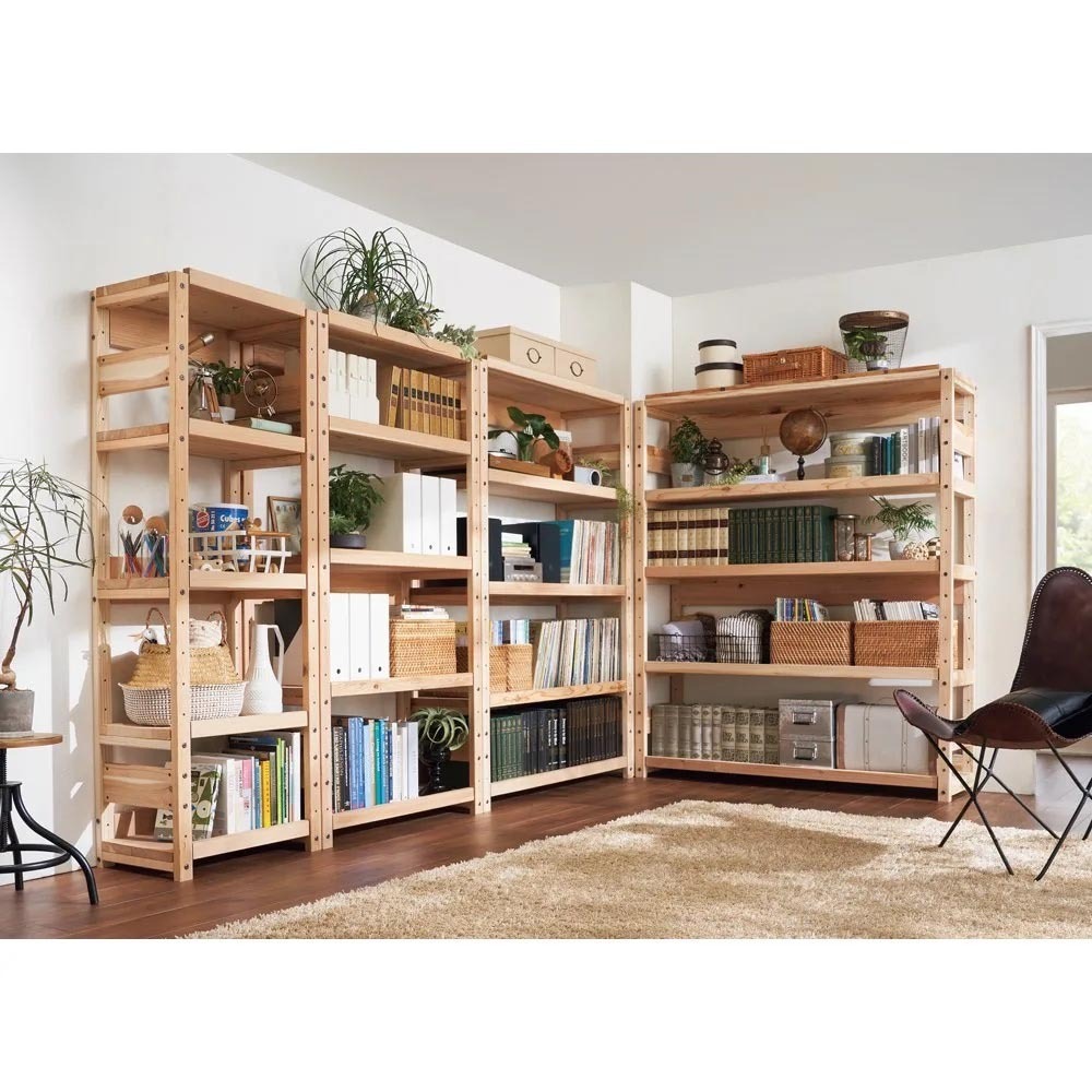 日田杉 天然木頑丈ラック ハイタイプ 幅150cm ディノスANAmall店