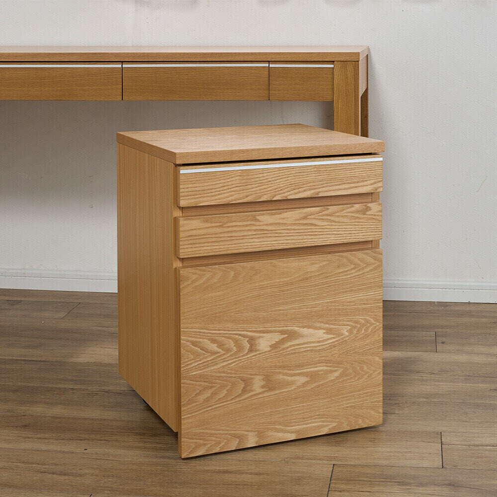 天然木アルミラインシリーズ デスクワゴン 通販 - ディノス