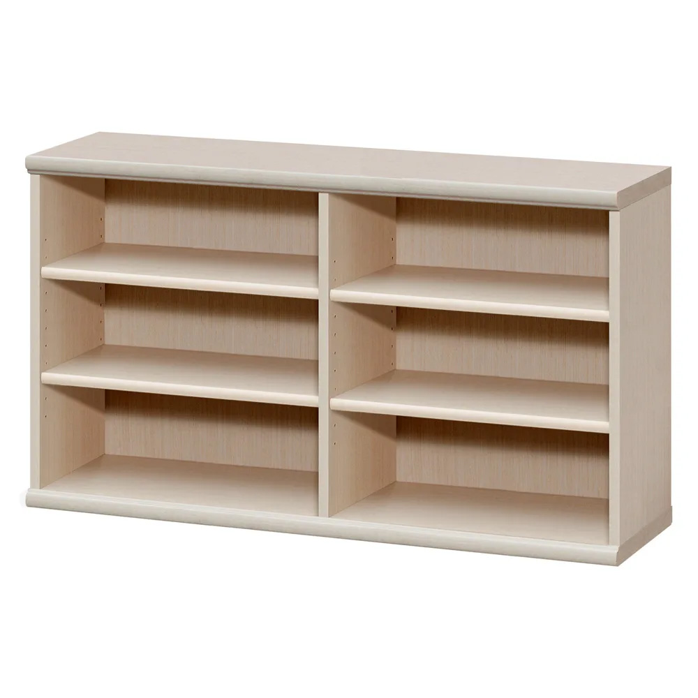 棚位置が全て選べるオープン本棚 幅116.5cm高さ60cm 本棚 ブックシェルフ 書棚 ラック シェルフ 627605