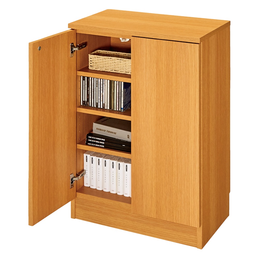 【完成品】リビングブックキャビネット 幅58奥行35高さ80cm 本棚 ブックシェルフ 書棚 ラック シェルフ 628145