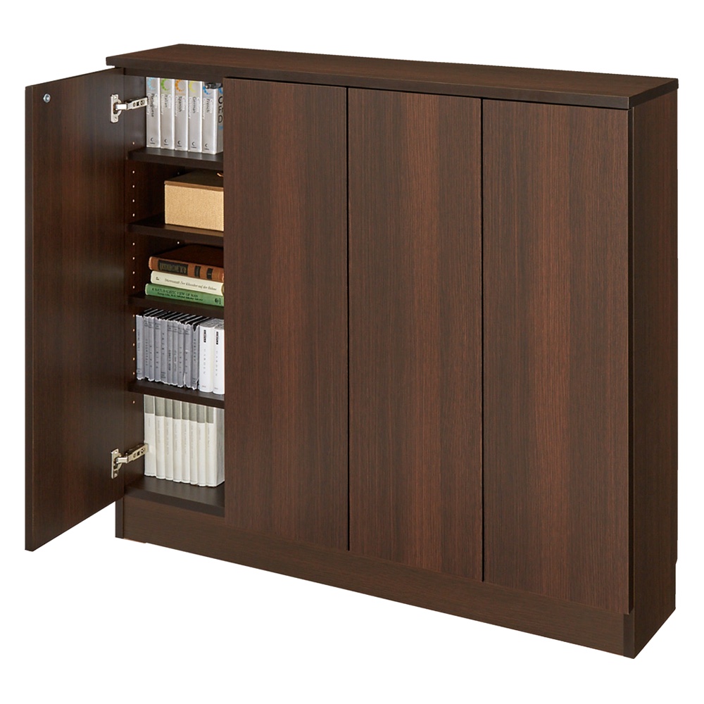 【完成品】リビングブックキャビネット 幅115.5奥行25高さ100cm 本棚 ブックシェルフ 書棚 ラック シェルフ 628150