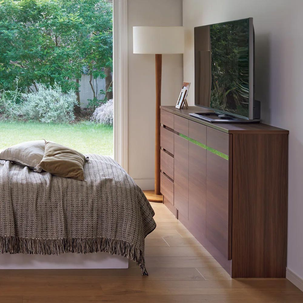 ハイタイプテレビ台 幅120高さ85cm 【寝ながらハイテレビ台シリーズ】 壁面収納テレビ台 テレビ台 テレビボード 628408