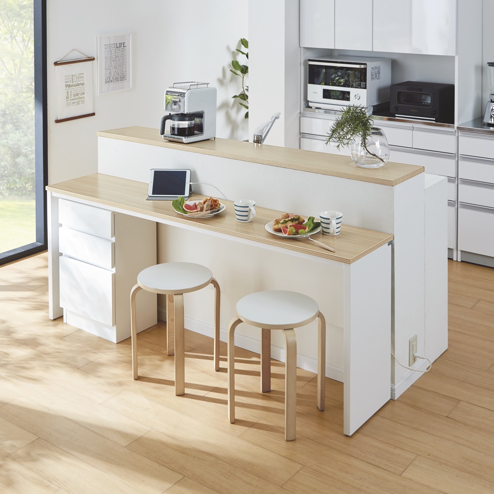 ≪奥行30cm用引き出し≫ 幅・奥行・高さが選べる幅サイズオーダーカウンターシリーズ 引き出し 幅45cm キッチンカウンター下収納 キッチン収納 629025