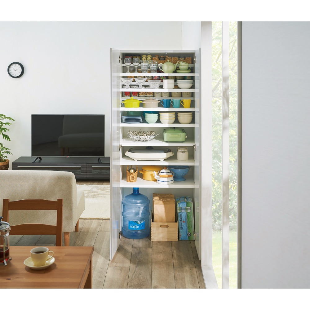 間仕切りキッチンパントリー パントリー 幅75奥行45高さ180cm パーテーション 間仕切り リビング収納 629718