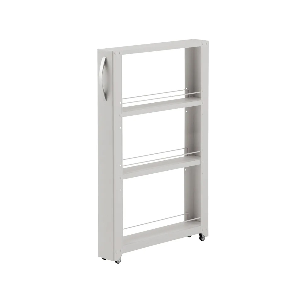 ［幅10奥行58高さ85.4cm］ 物置メーカーが造った頑丈隙間ワゴン ロータイプ キッチンストッカー 隙間収納 キッチン収納 630024