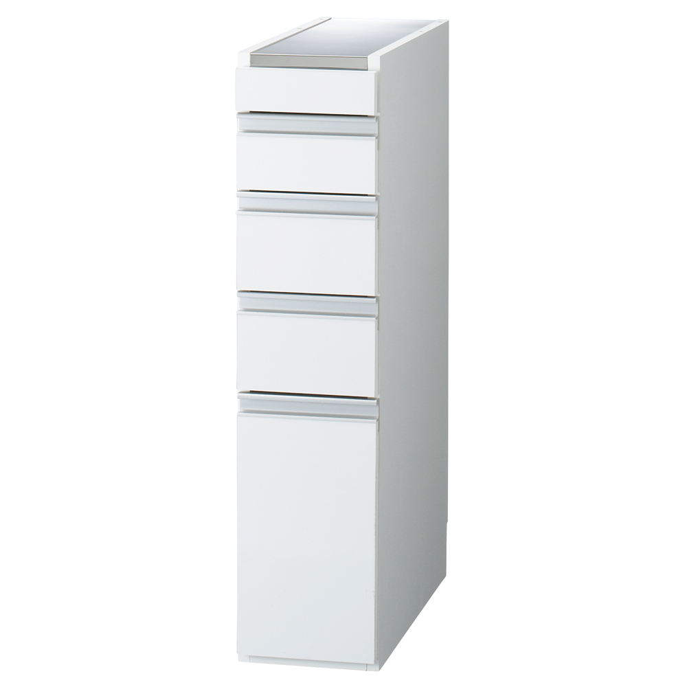 ［幅20奥行55高さ85cm］ダブルステンレス天板隙間収納庫 日本製 光沢仕上げ キッチンストッカー 隙間収納 キッチン収納 630315