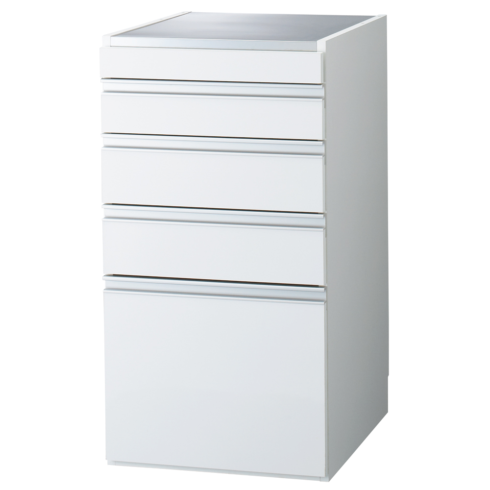 ［幅45奥行55高さ85cm］ダブルステンレス天板隙間収納庫 日本製 光沢仕上げ キッチンストッカー 隙間収納 キッチン収納 630320