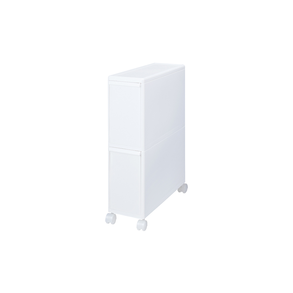 細かく分別できるすき間ダストボックス キャスター付き 幅14cm・2段タイプ リビング ダストボックス 630562