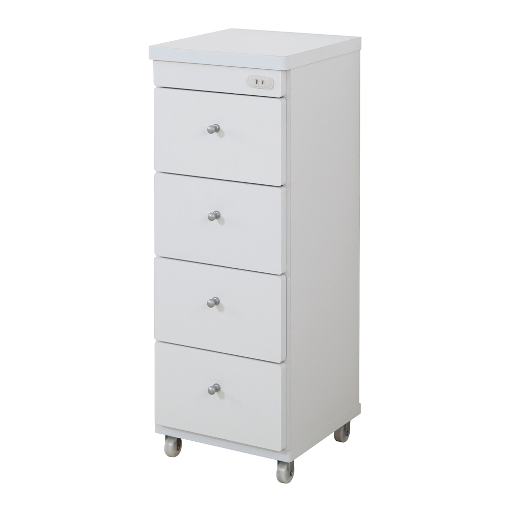 幅と奥行が豊富に選べるキャスター付きすき間チェスト 奥行29cm幅30cm 洗面所収納 隙間収納 トイレ 洗面所 ランドリー収納 631033