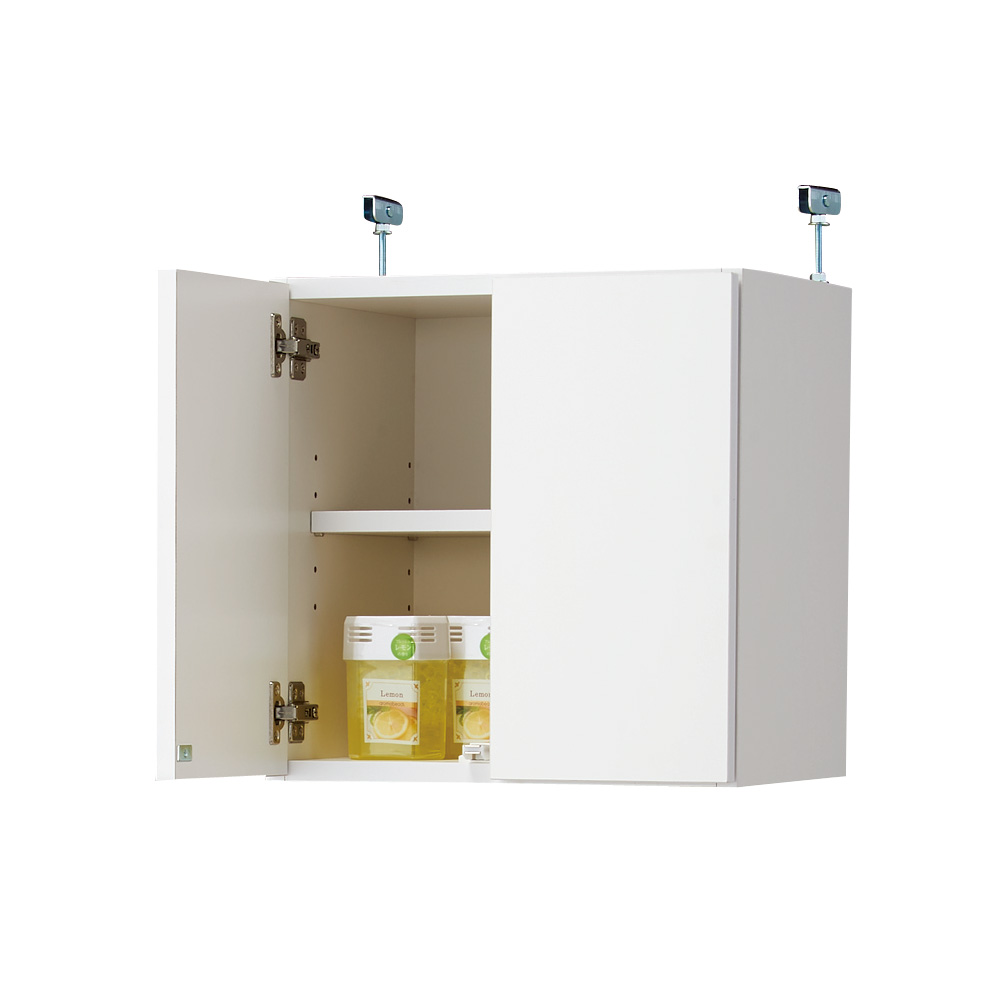 組立不要 天井まで使える薄型サニタリーチェスト 奥行31.5cm・幅40cm用「上置き(大)・高さ40cm」 洗面所収納 隙間収納 トイレ 洗面所 ランドリー収納 631150