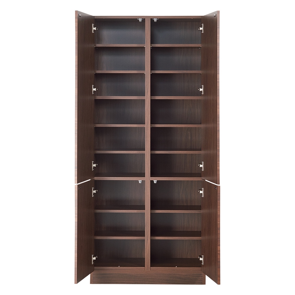 美しくしまうハイクラス壁面収納シリーズ 収納庫 板扉 板棚 幅78cm 本棚 ブックシェルフ 書棚 ラック シェルフ 631403