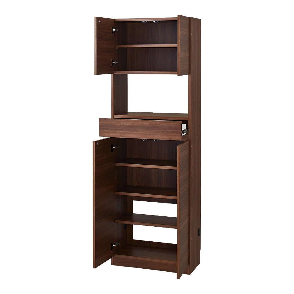 スイッチ避け壁面収納シリーズ スイッチよけタイプ(上台扉付き・下台扉)幅60cm奥行40cm CD DVDラック 本棚 ラック シェルフ 631432