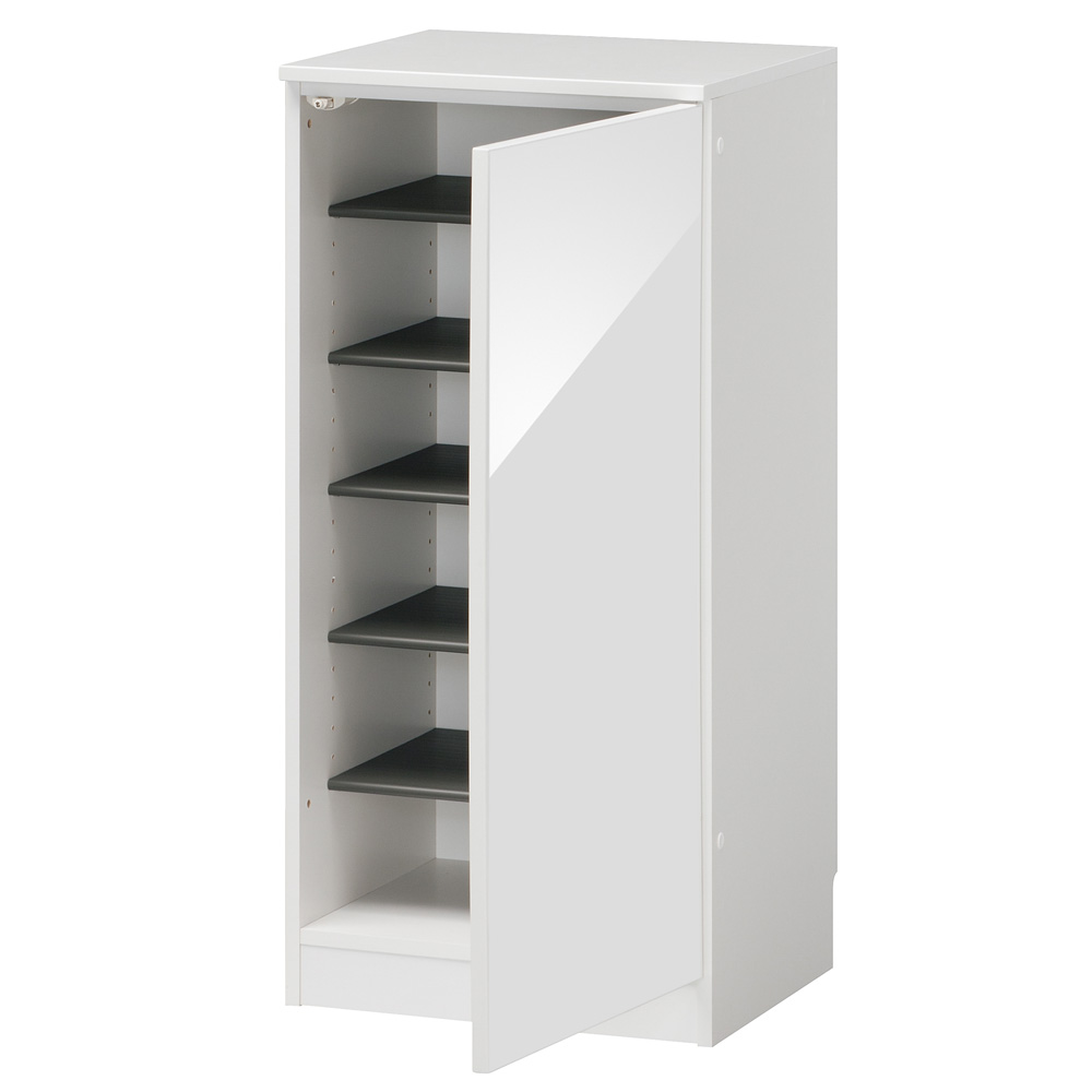 インテリアに合わせて8色&13タイプから選べるシューズボックス 幅45高さ95.5cm(右開き) 下駄箱 シューズボックス 玄関収納 631547