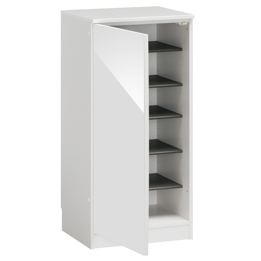 インテリアに合わせて8色&13タイプから選べるシューズボックス 幅45高さ95.5cm(左開き) 下駄箱 シューズボックス 玄関収納 631548