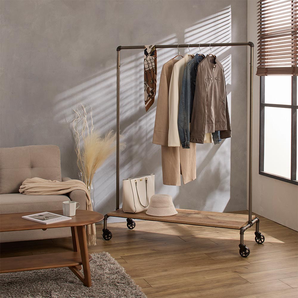 ビンテージガス管風ハンガー 幅123cm 通販 - ディノス