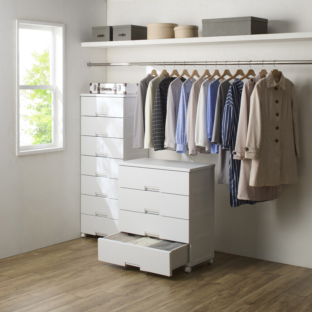 インテリアに美しく調和するフィッツチェスト 幅55cmタイプ 7段・高さ144cm 衣類 衣装ケース 収納ケース 衣類収納 633323