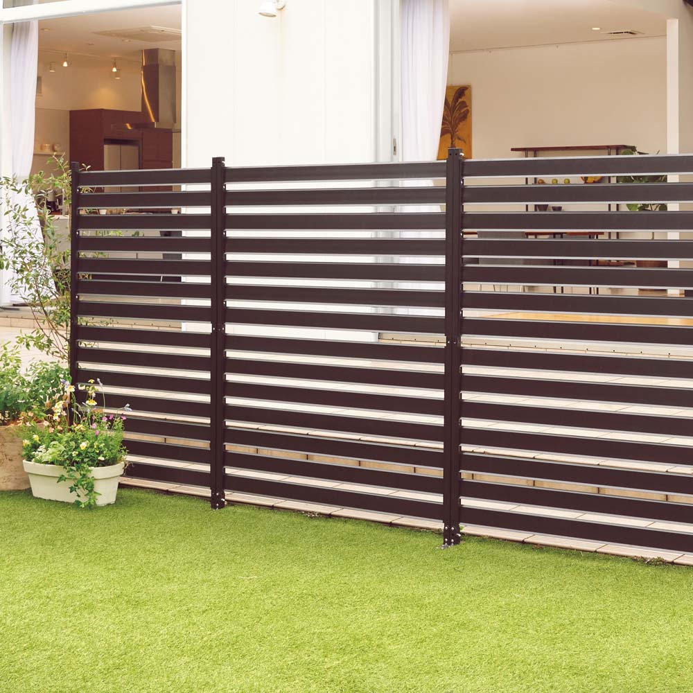 簡単リフォームアルミボーダーフェンス ハイタイプ高さ149cm・幅90cm（お得な同色2枚組） 633504