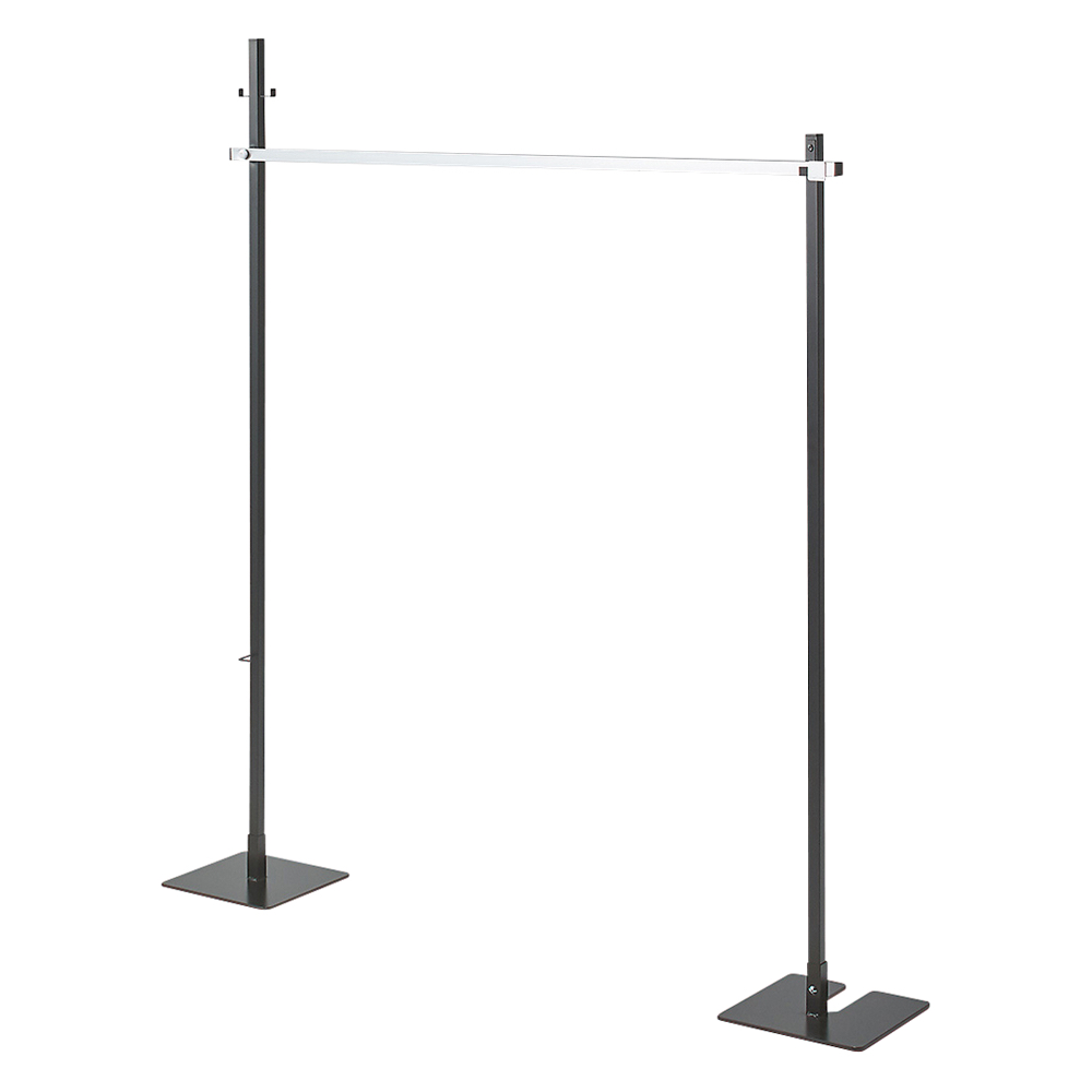 コンパクトに収納 2WAY物干しポールハンガー シングル 洗濯物干し台 洗濯用品 物干し 64036A