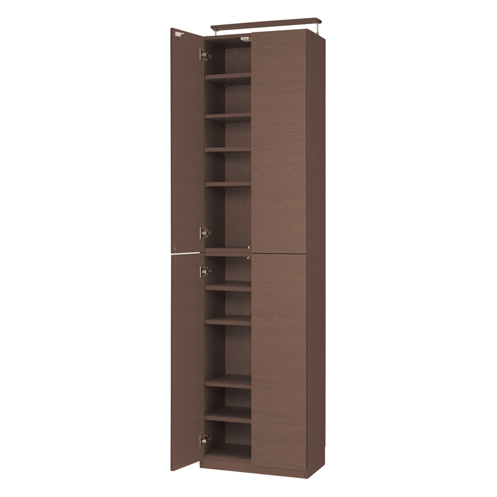 突っ張り壁面大容量収納本棚 幅60奥行24cm 本棚 ブックシェルフ 書棚 ラック シェルフ 640401