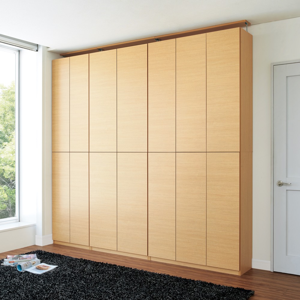 突っ張り壁面大容量収納本棚 幅100奥行24cm 本棚 ブックシェルフ 書棚 ラック シェルフ 640403