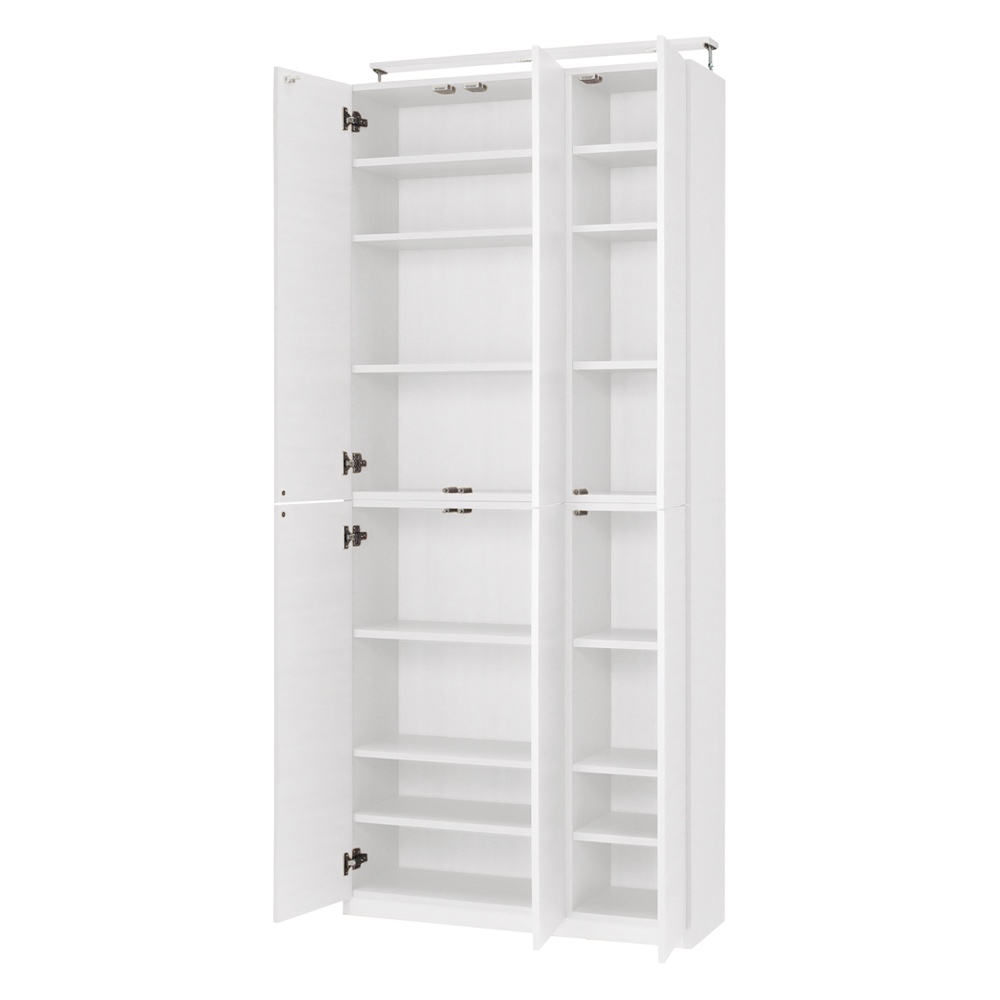 突っ張り壁面大容量収納本棚 幅100奥行45cm 本棚 ブックシェルフ 書棚 ラック シェルフ 640409