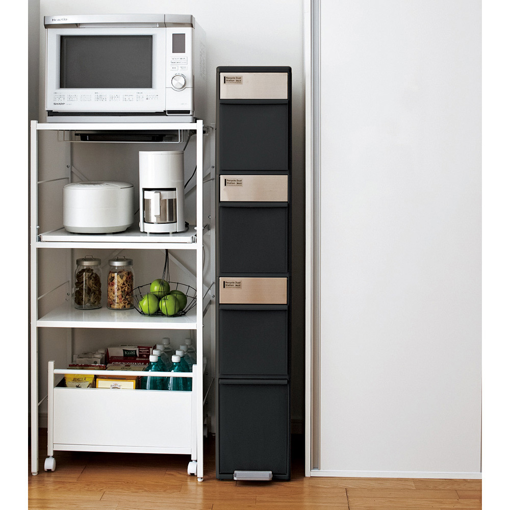分別スウィングステーション(ダストボックス) 5段・タワータイプ キッチン 分別 ダストボックス 640713
