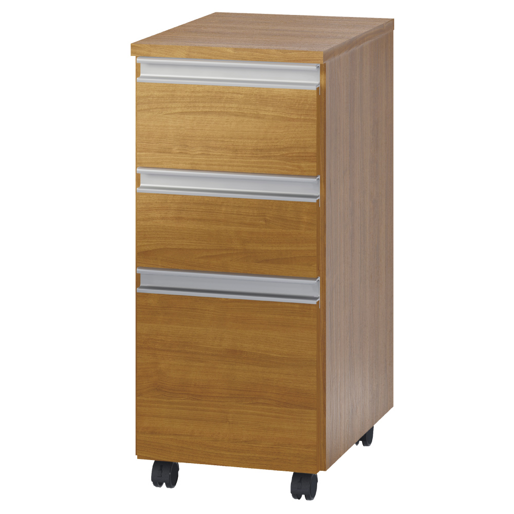 間仕切りキッチンカウンター チェスト 幅29.5cm キッチン 収納カート キッチン収納 640908