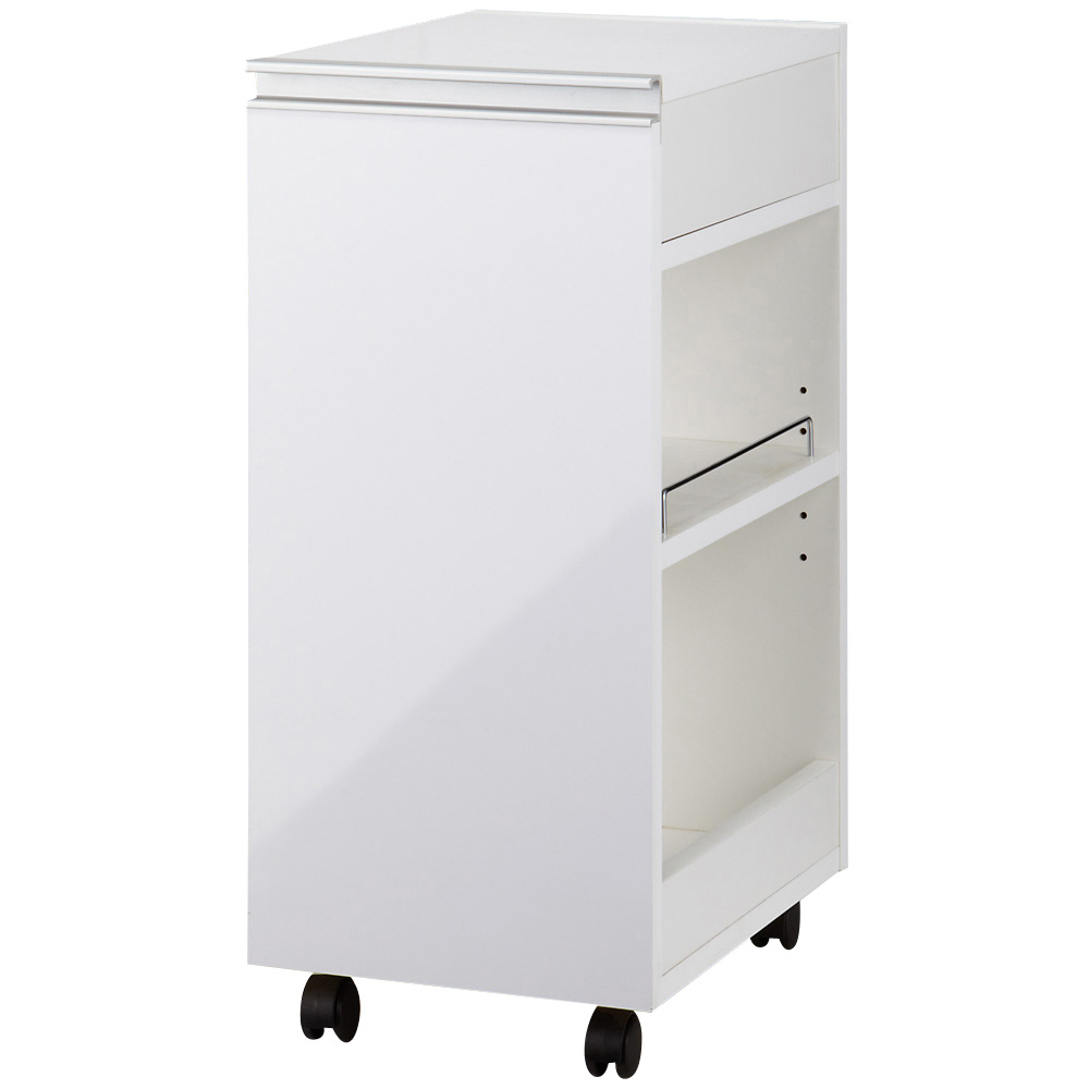 間仕切りキッチンカウンター スリムワゴン 幅29.5cm キッチン 収納カート キッチン収納 640909