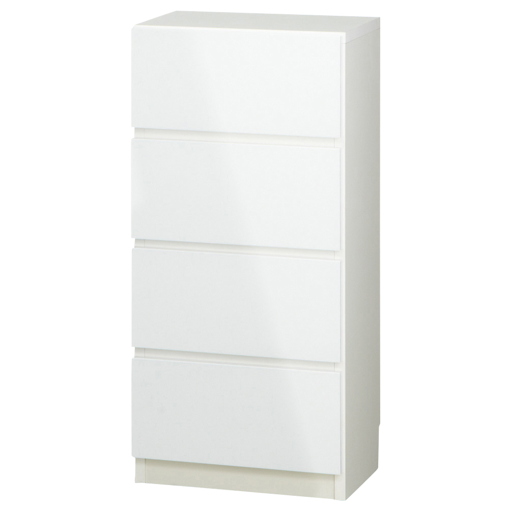 国産!ツヤツヤ光沢が美しい 薄型スクエアキャビネット(奥行29cm) チェスト・幅40cm キャビネット リビングボード リビング収納 641362