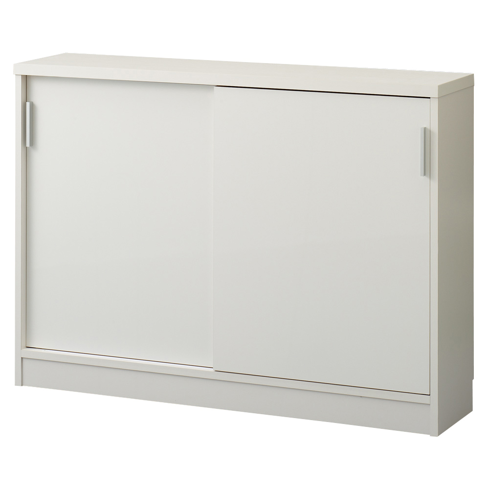 引き戸カウンター下収納庫 奥行23高さ70cmタイプ 収納庫・幅120cm 収納 棚 引き戸 壁 省スペース カウンター下収納 可動棚 リビング 食料品収納 インテリア家具 キッチン収納 シェルフ スリム収納 ダイニング 収納ラック 収納家具 収納棚 薄型 開閉スムーズ おしゃれ 641404