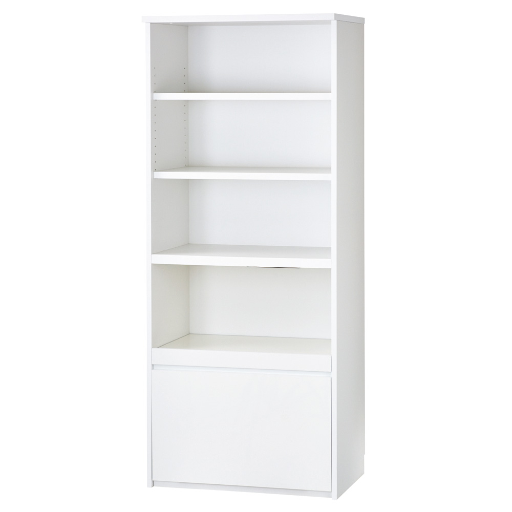 狭いキッチンでも広々使える引き戸式大型パントリーシリーズ レンジラック 引き出し付き 幅75.5cm レンジ台 キッチンラック キッチン収納 641734