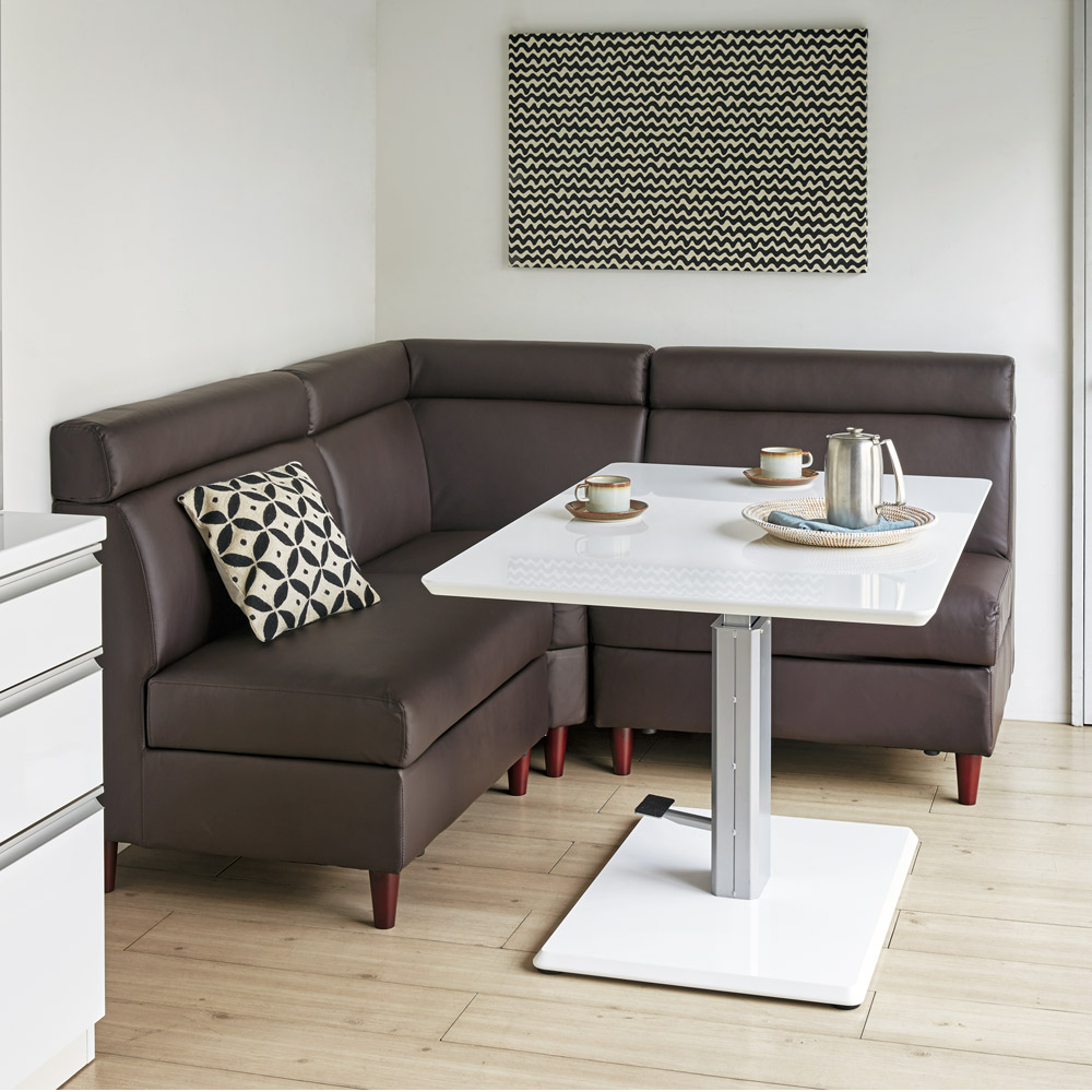 収納付きソファ ダイニングソファ コーナーソファ 幅74cm単品 カウチ コーナー L字 ソファ 641811