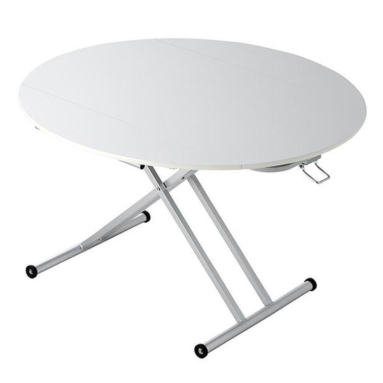 丸形昇降バタフライテーブル幅120 昇降式 リフティングテーブル テーブル 641818