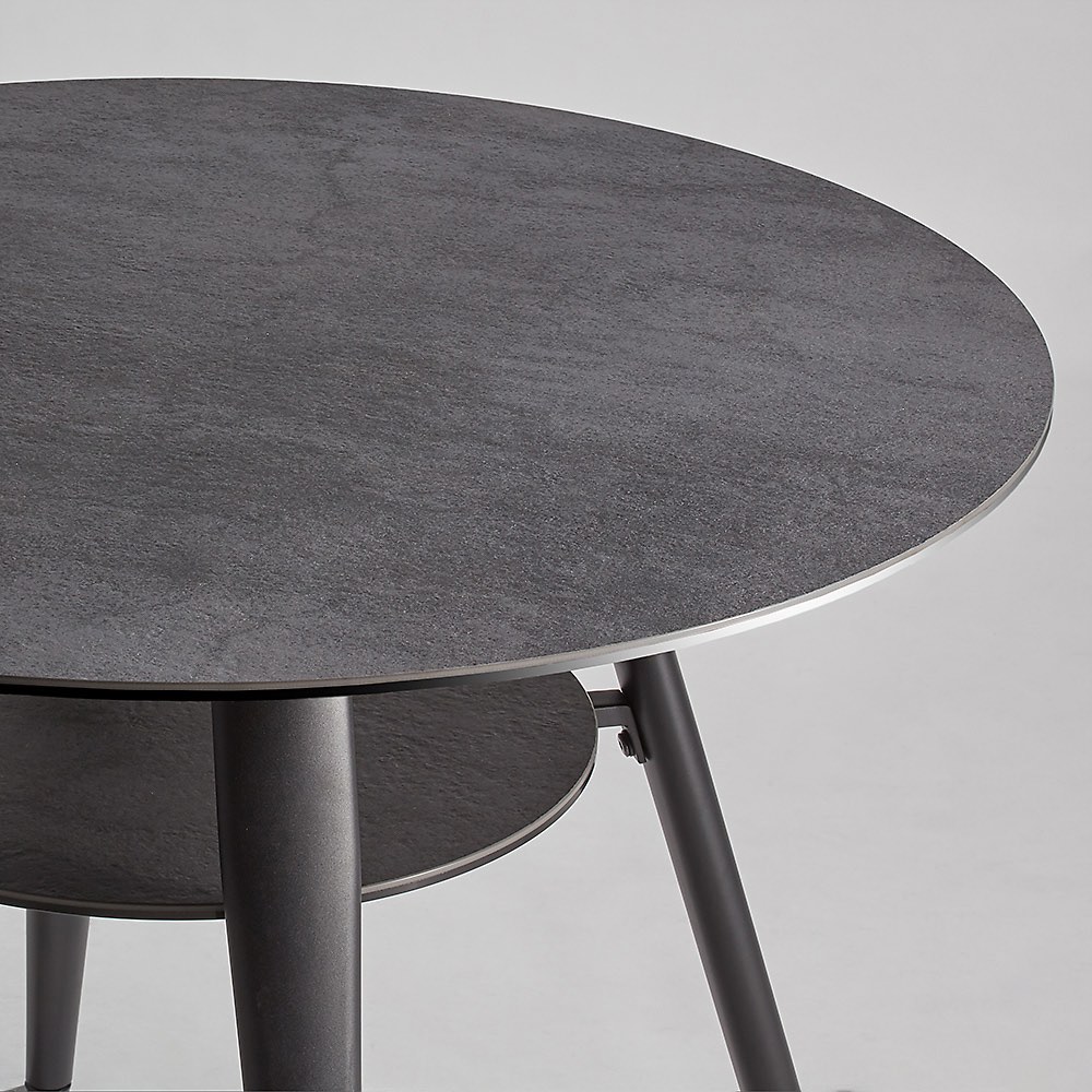 丸型セラミック天板ダイニングテーブル 径100cm カフェテーブル テーブル 641850