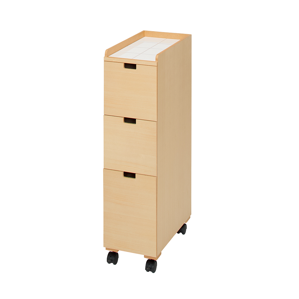 タイルトップチェスト 幅31cmタイプ ランドリー小物収納 トイレ 洗面所 ランドリー収納 642124