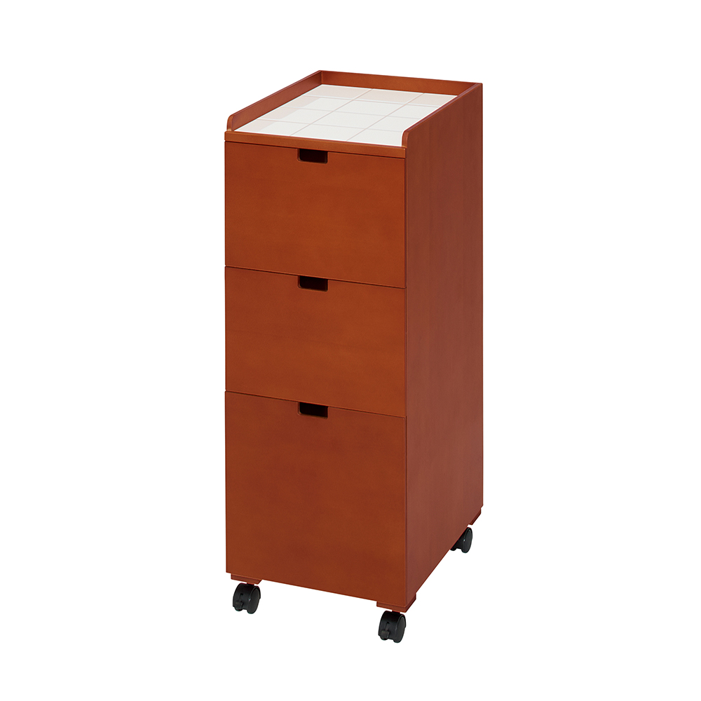 タイルトップチェスト 幅41cmタイプ ランドリー小物収納 トイレ 洗面所 ランドリー収納 642125