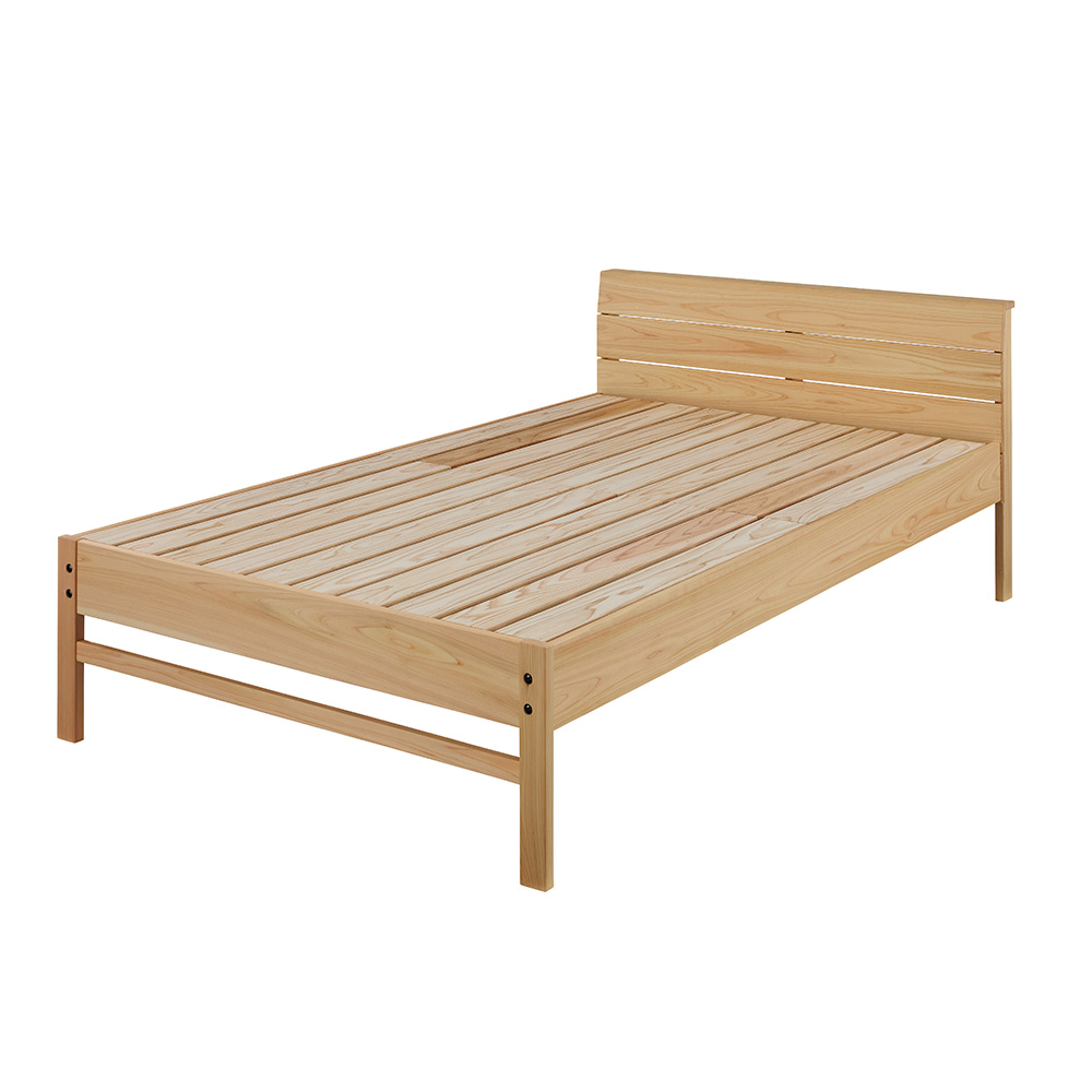 ≪セミダブル≫ 調湿消臭！炭八専用 国産すのこベッド（ヘッドありタイプ） 木製ベッド ベッド 642602